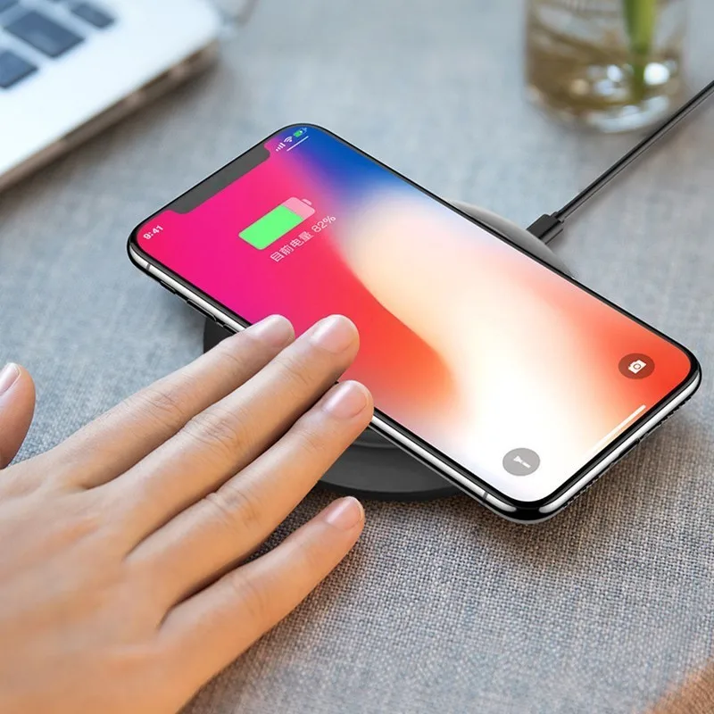 ЛМС для Xiaomi Mi Mix 2 s 10 Вт быстрой Беспроводной Зарядное устройство samsung Galaxy S9 S8 S7 Plus
