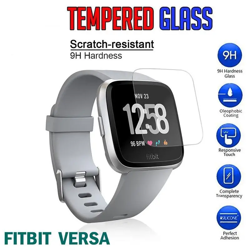 1 шт/2 шт Fitbit Versa защита для экрана закаленное стекло ультра тонкая (с посылка)