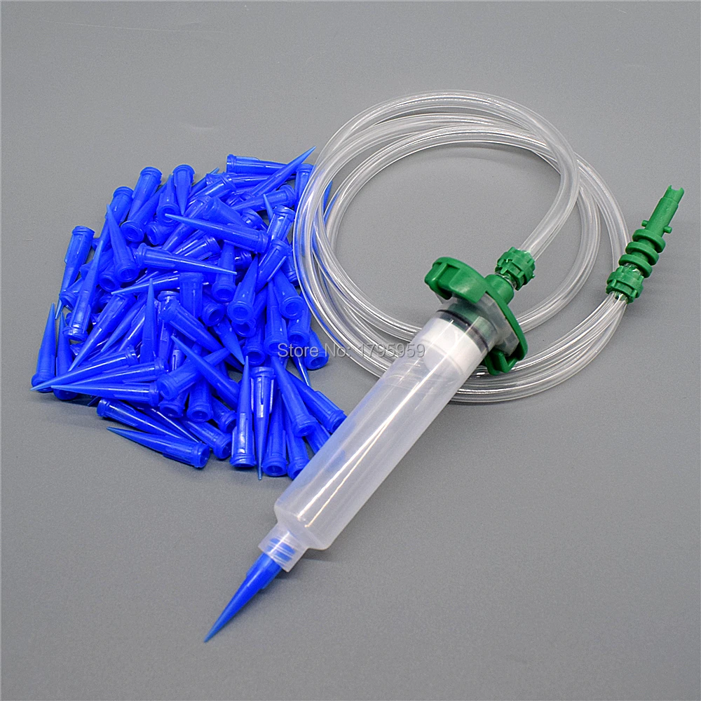 

Dispenser Connector 10cc Dispensing Syringe Tube Adapter with 10cc Glue Industrial Syringe Barrel and 22G Tapered Dispensing Tip