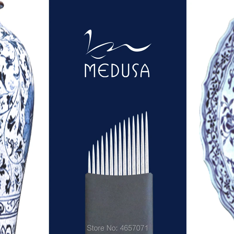 Бесплатная доставка MEDUSA микроблейдинг 0 25 мм 11/12/14 форма Перманентный макияж