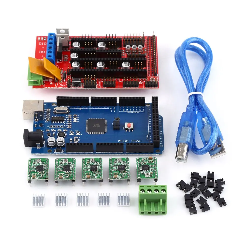Материнская плата для 3D принтера Lerdge Board RAMPS 1 4 контроллер + MEGA2560 R3 A4988 с