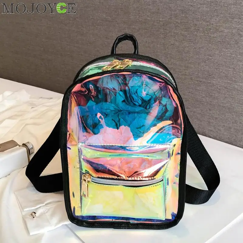 Женский школьный рюкзак с лазерной печатью голографические ранцы для девочек