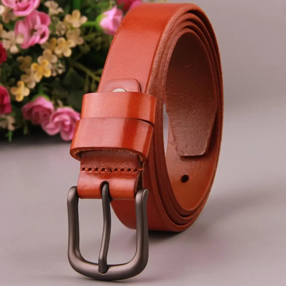 Ремень женский из воловьей кожи с металлической пряжкой 2 8 см | Аксессуары для