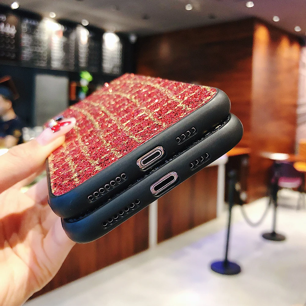 Роскошный блестящий чехол KISSCASE для iPhone 7 8 6 6s plus 5 5S SE сетчатый X XS MAX XR задняя крышка