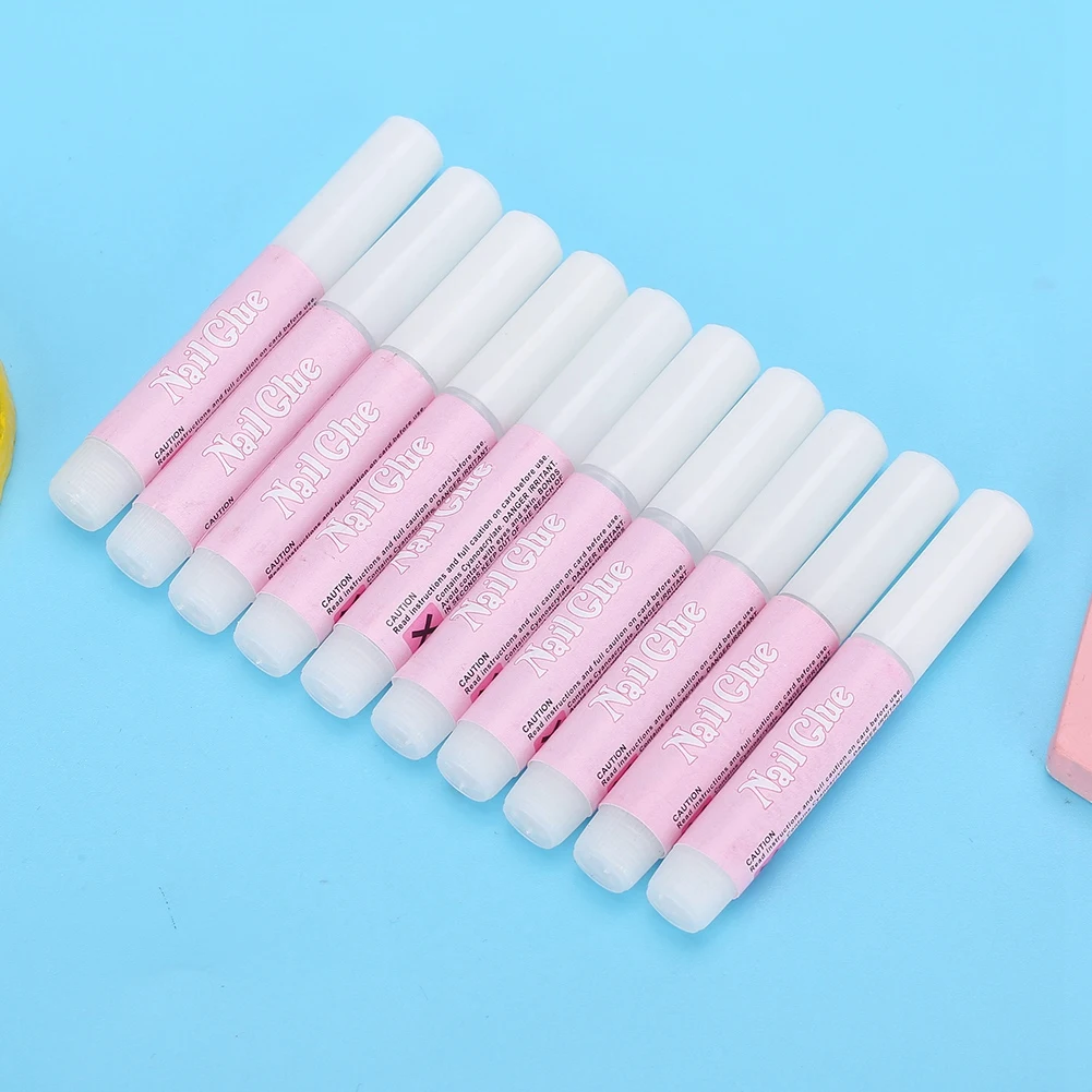 10 шт. клейкие накладные ногти для наращивания ногтей|Клей ногтей| |