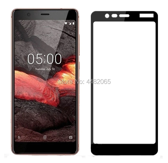 3D закаленное стекло для Nokia 5 1 полное покрытие 9H Защитная пленка экрана 2018