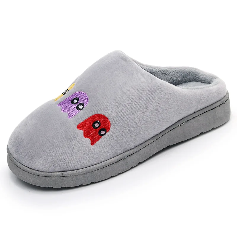 CuddlyIIPanda 2019 зимние тапочки с мультяшным призраком Хлопковые женские домашние