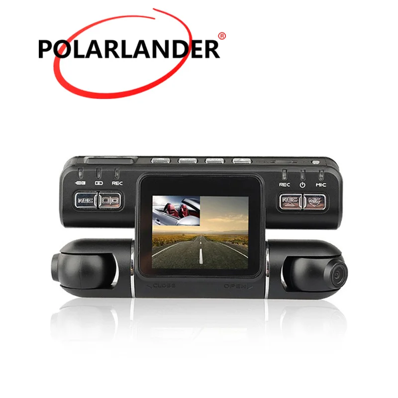 Outside Inside both Recording Left 1080P Right 480P Driving Video Recorder i4000 Car DVR Dual Lens 360 Degree Dash Cam | Автомобили и