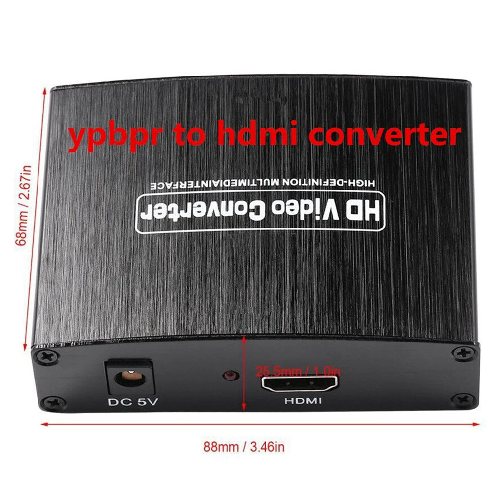 Компонентный к HDMI конвертер 5RCA компонент RGB YPbPr поддерживает 1080 P видео аудио