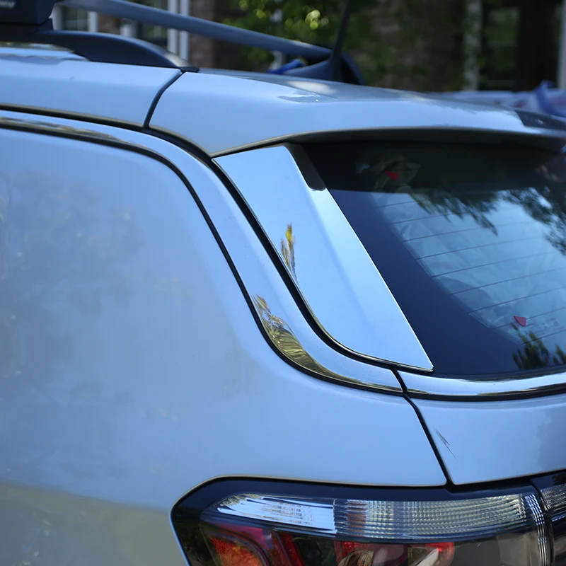 

My Good Car Chrome Car Exterior Rear Tail Window Stickers Back Windshield Side Trim Cover Sticker for Jeep Compass 2017 2018