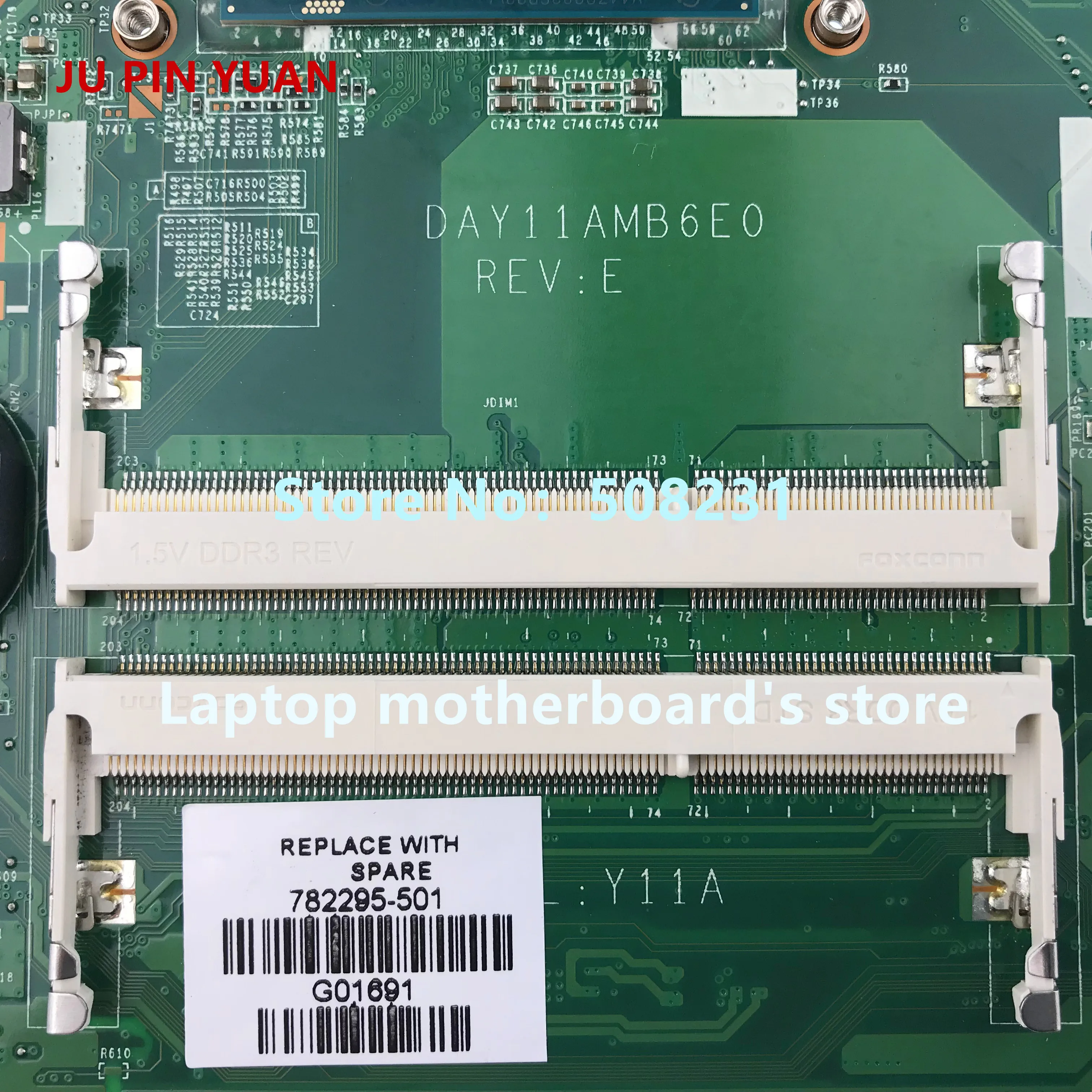 Материнская плата Ju pin yuan 782295-601 782295-001 для ноутбука HP ENVY 14-V 14T-V с 840M 2GB i7-5500U DAY11AMB6E0 |