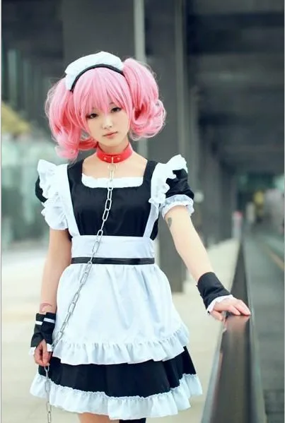 Японская анимация Сексуальная maidserSkull дворца Geliu Docosplay японская черно белое