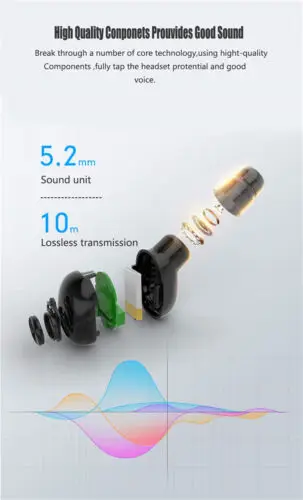 Bluetooth 4 2 Спортивные Беспроводные наушники вкладыши HIFI гарнитура Мини настоящий