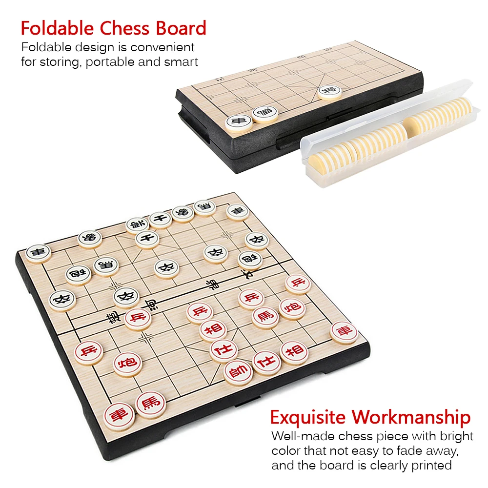 Xiangqi китайский Шахматный набор складные шахматные настольные игры с 32 магнитными