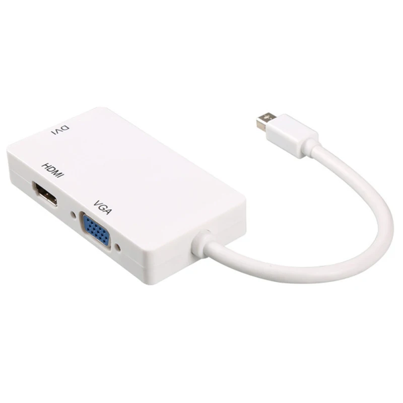 Mini Dp к Hdmi Dvi Vga адаптер 3 в 1 концентратор Displayport 1080P видео конвертер для Imac Apple Macbook Pro