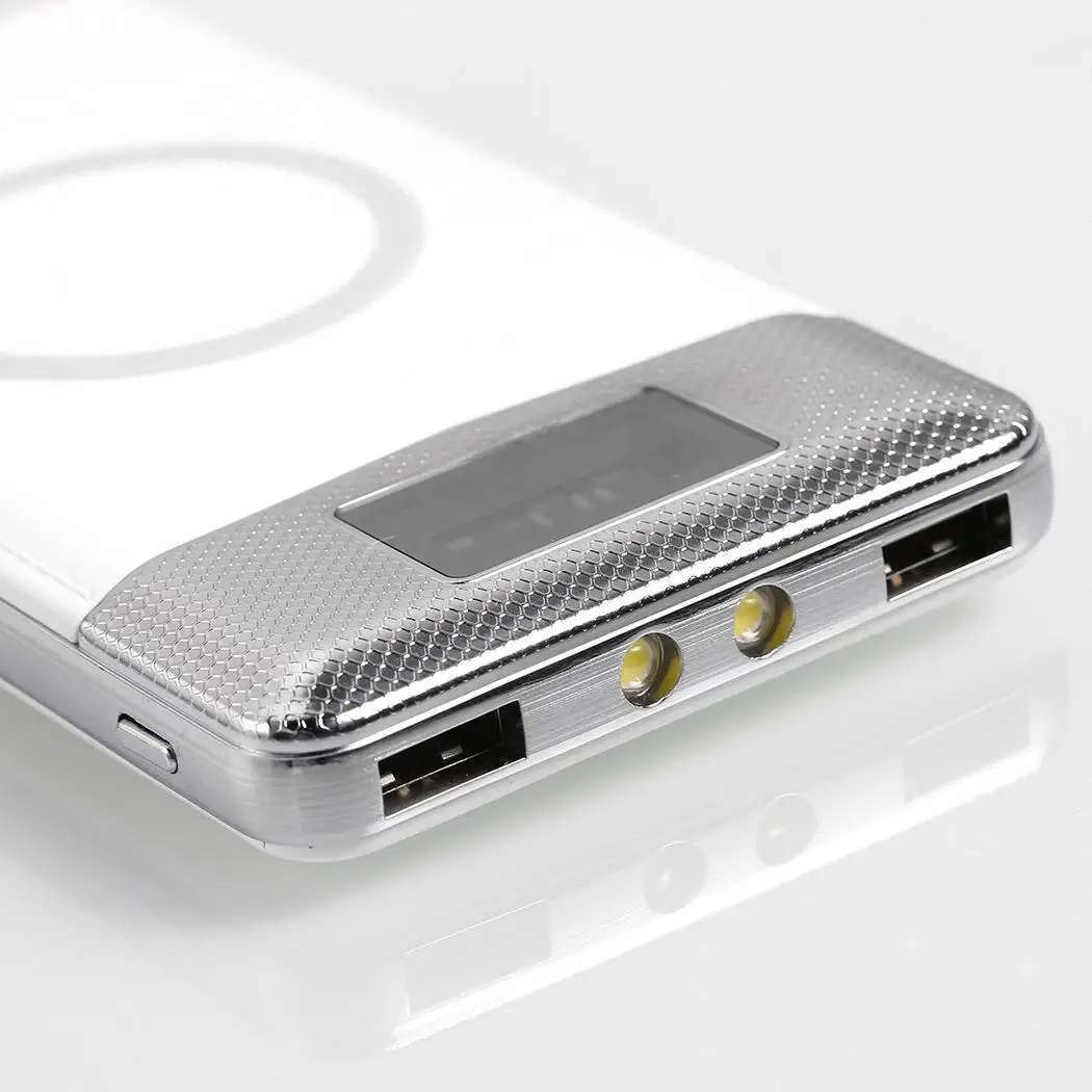 Портативный двойной Беспроводное зарядное устройство с USB 30000 зарядным