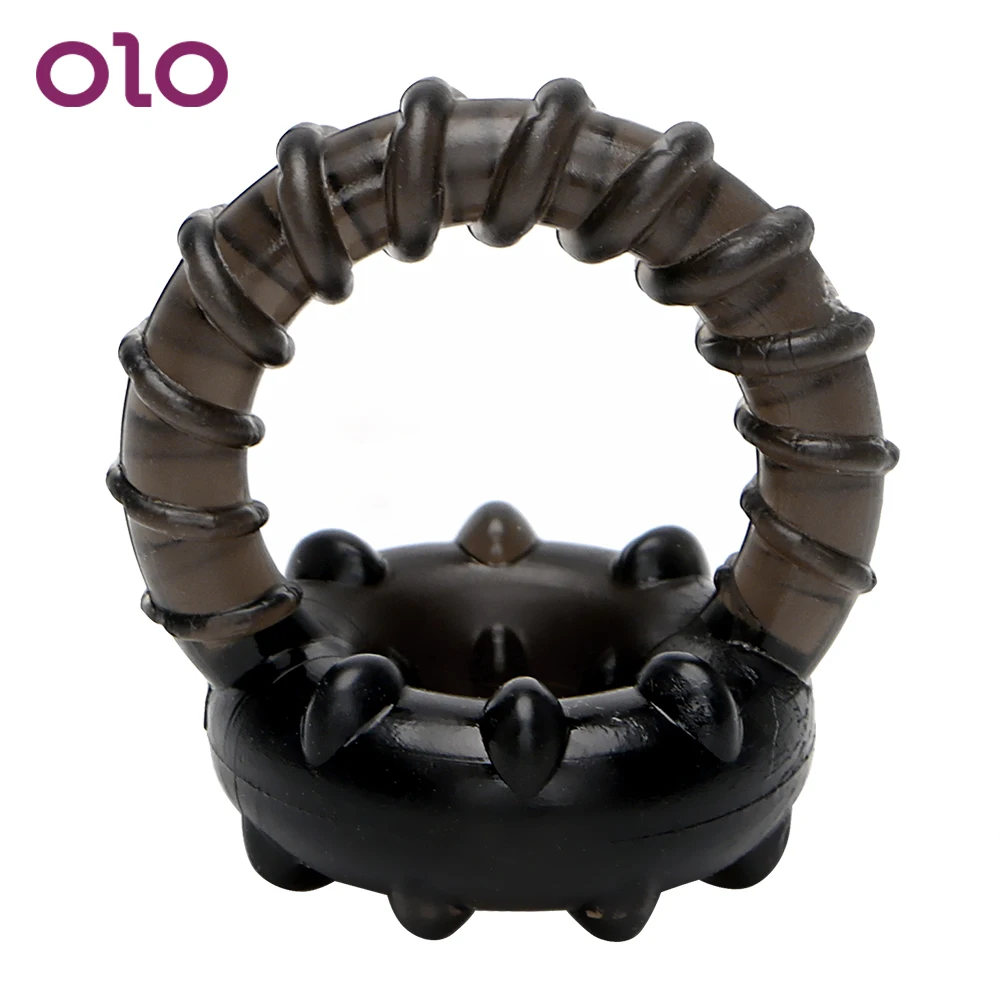 Мужское кольцо для эрекции OLO двойное увеличения пениса с задержкой эякуляции
