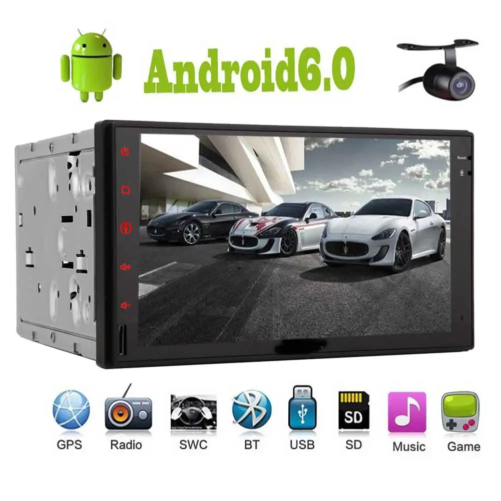 Eincar Android 6 0 стерео 7 дюймов двойной Din в тире автомобиля радио Сенсорный экран gps