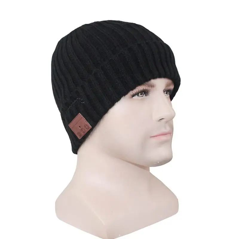 V4.2 Bluetooth вязаная шапка бини беспроводная гарнитура зимняя Музыка динамик для