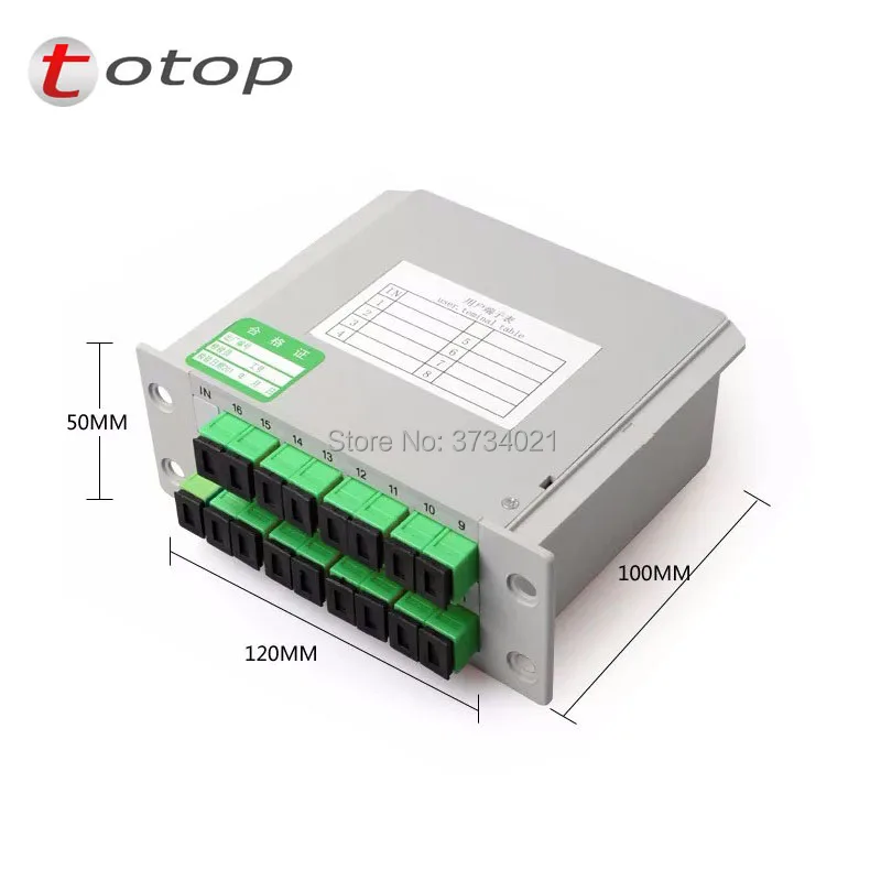 SC APC 1X16 PLC сплиттер волоконно оптический ящик FTTH 1:16 16 портов