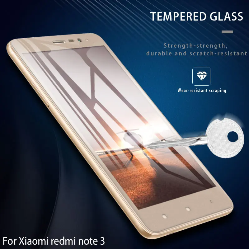 Для Xiaomi Redmi Note 3 закаленное стекло Передняя пленка защитная 5 дюймов для