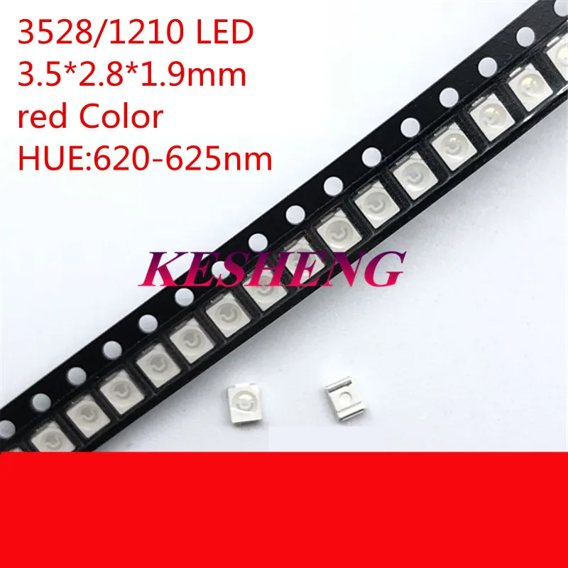 3528/1210 Красный Smd Plcc-2 ультра яркие светоизлучающие диоды Led 2015 поверхностное