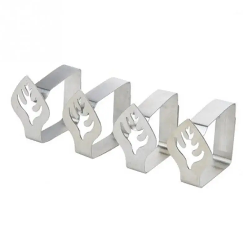 4 шт. из нержавеющей стали настольные тканевые столы полезные зажимы держатель