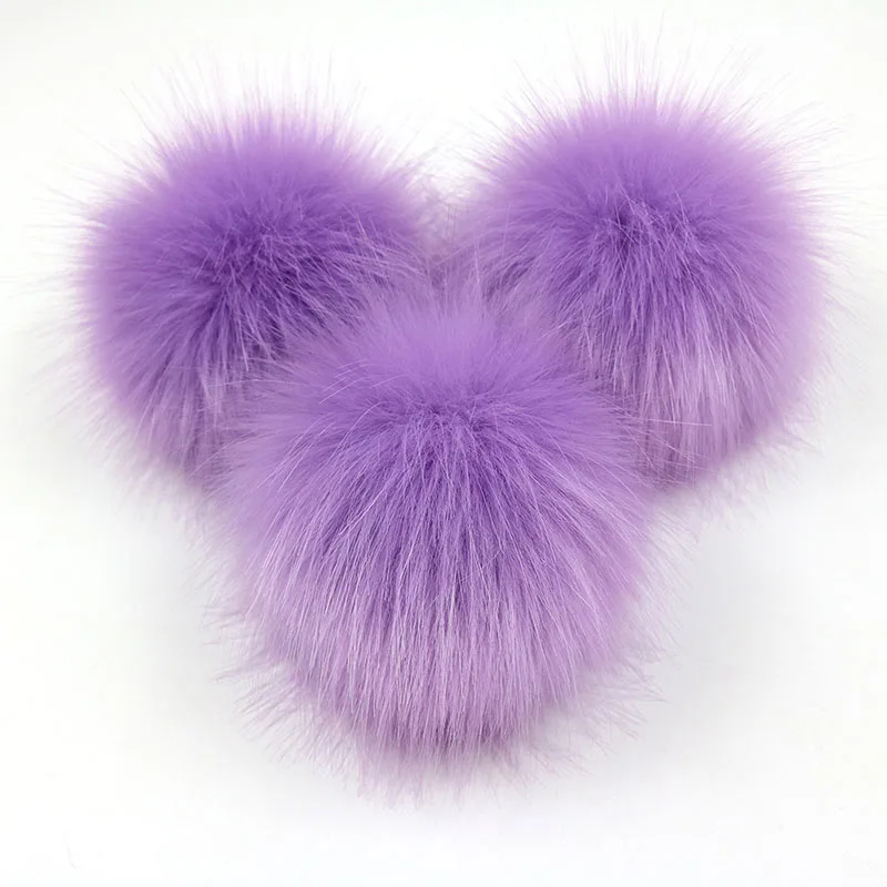 2PCS Fake Fur Ball for Clothes Beanie Hats Caps DIY Craft Decoration Accessories | Дом и сад