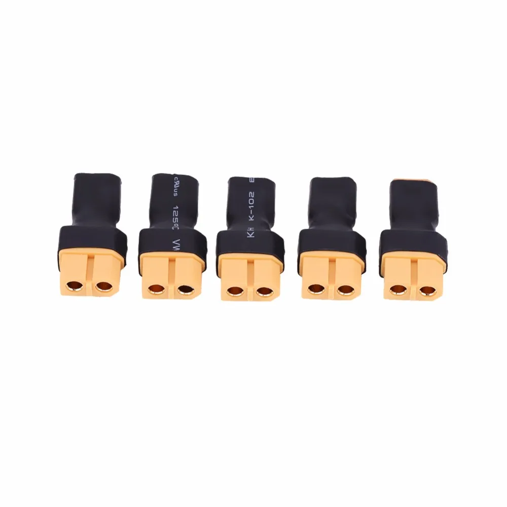 5 шт./компл. 2 типа XT30 к XT60 Женский Мужской пластик + металлический