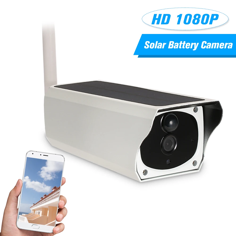 

HD 1080P Wireless Camera WiFi Solar & Battery Power IP Camera APP Control Night Vision Outdoor Waterproof Security Camera