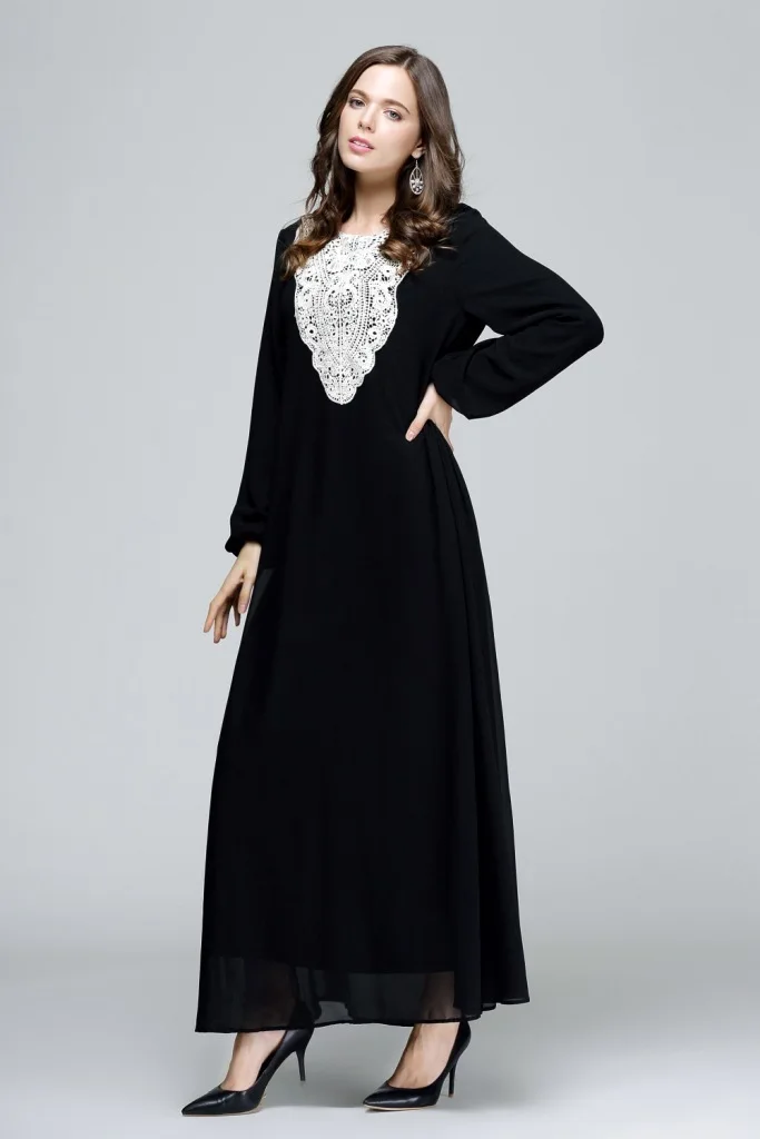 Женское платье с аппликацией на груди длинное размера плюс 6l L XL XXL XXXL 4XL 5XL 6XL