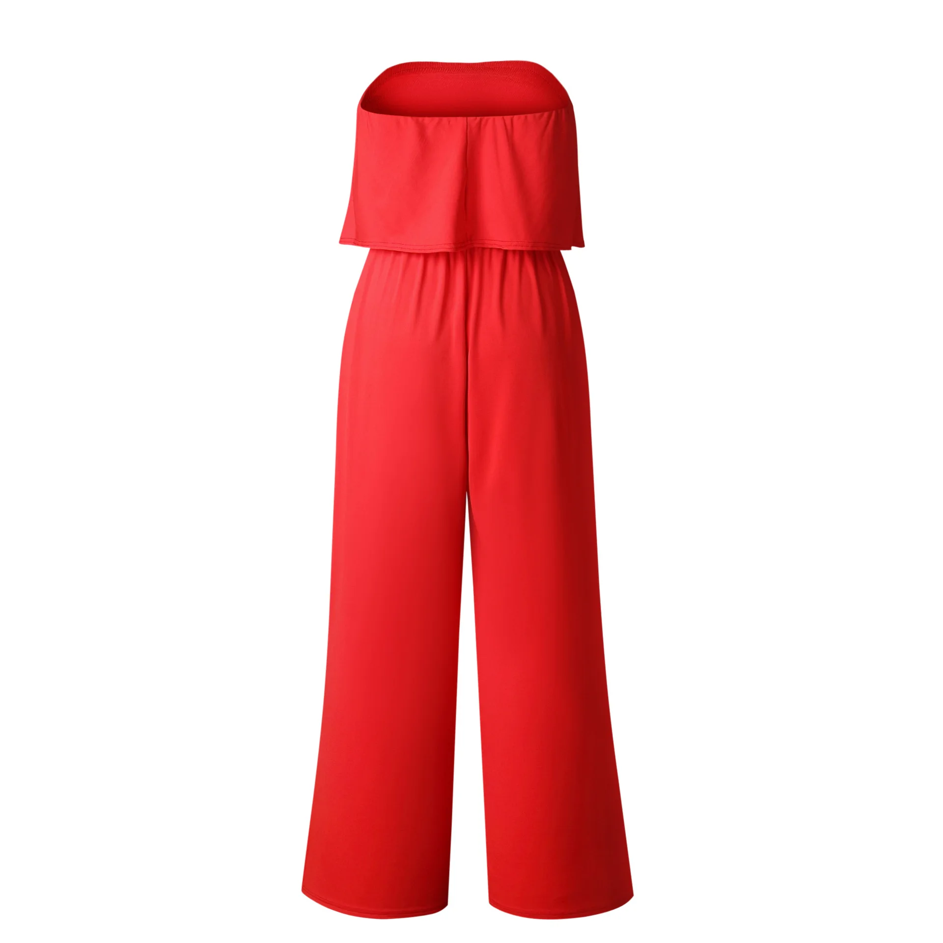 Летние пикантные с открытыми плечами комбинезон широкую ногу комбинезоны печати