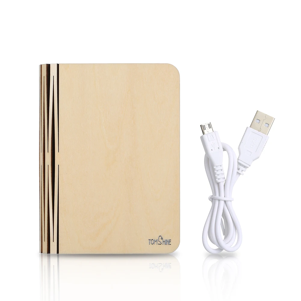 Tomshine Перезаряжаемый USB светодиодный складной мини светильник в форме книги