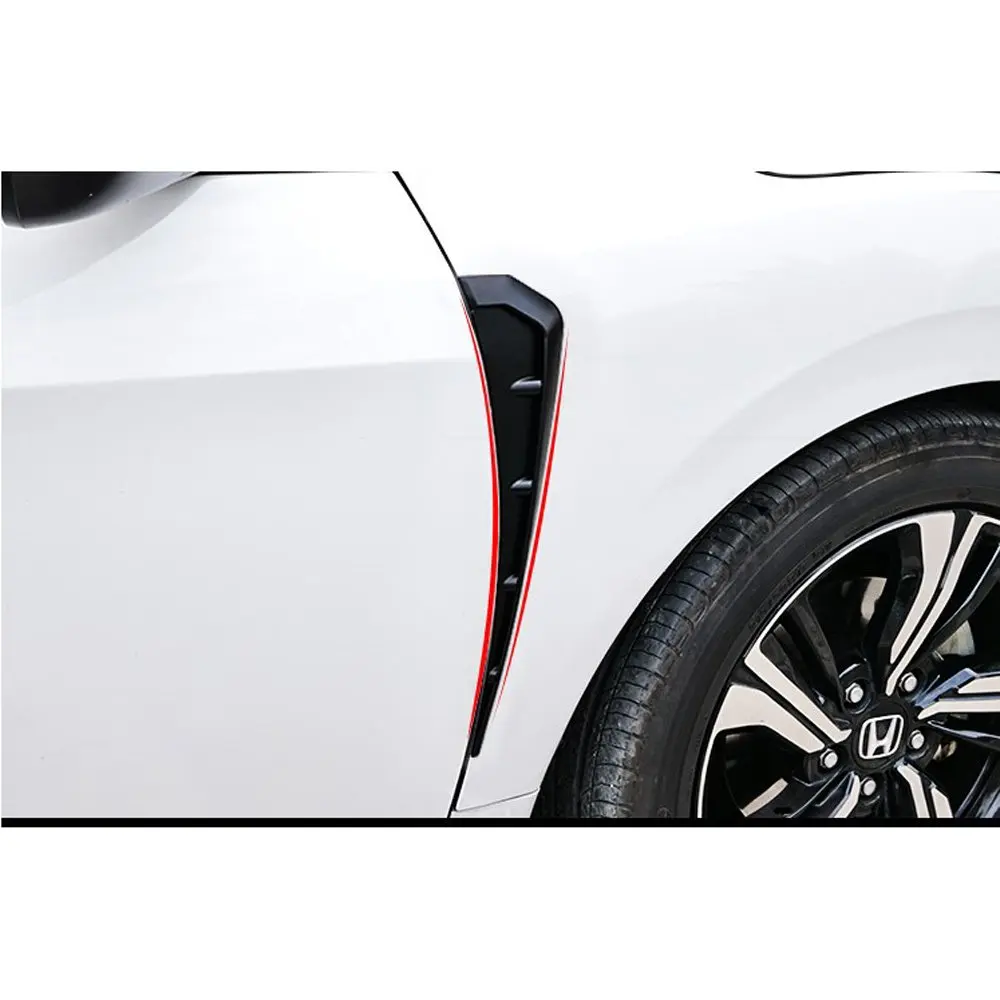 Накладка на переднее крыло автомобиля для Honda Civic 10th 2016 2017 2018 Air Vent Look|Спойлеры и