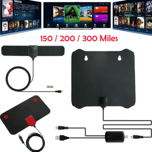 Цифровая ТВ-Антенна 150 миль 200 300 HD Skywire 4K цифровая комнатная HDTV 1080P | Электроника