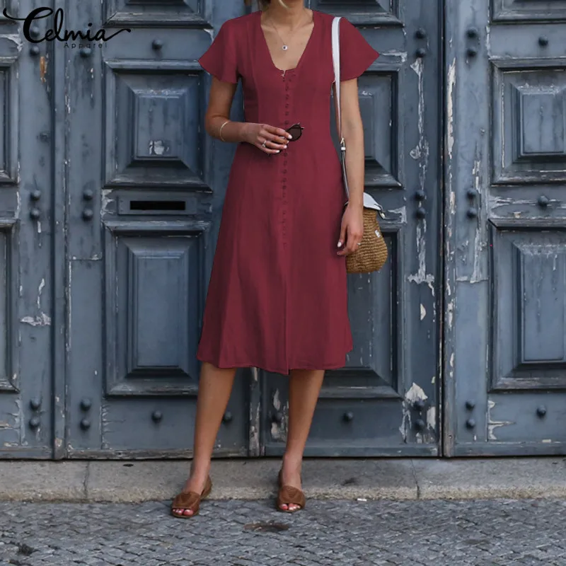 Лето 2019 пляжные платья рубашки женские сексуальные с v образным вырезом