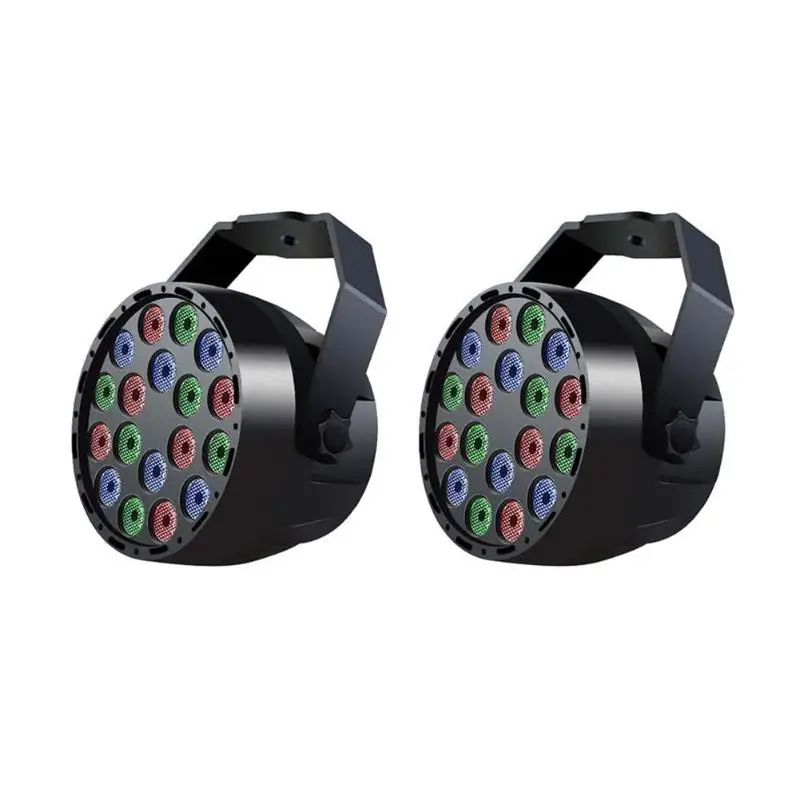 VKTECH DMX512 звуковая активация 18 Вт светодиодная RGB полноцветная световая лампа KTV
