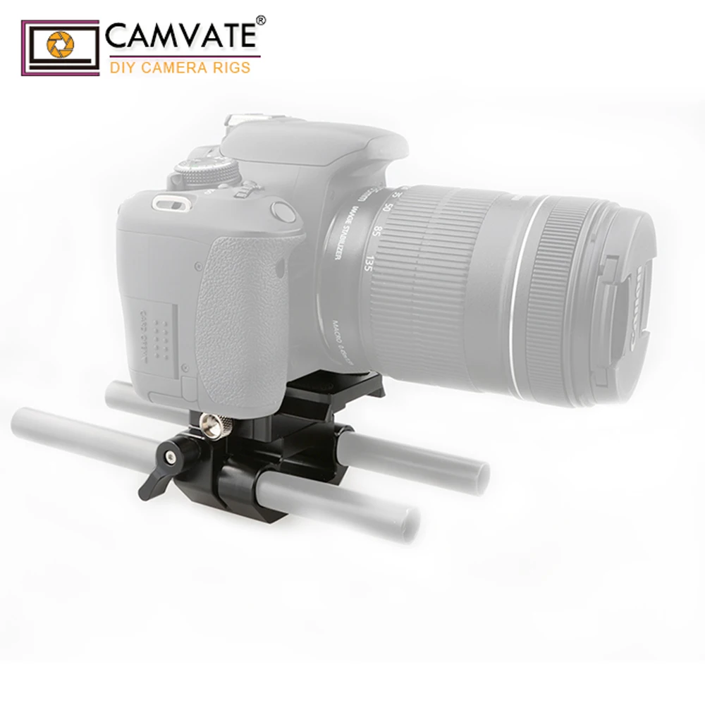 CAMVATE Manfrotto QR основание скользящий кронштейн с 15 мм двойным стержнем зажим