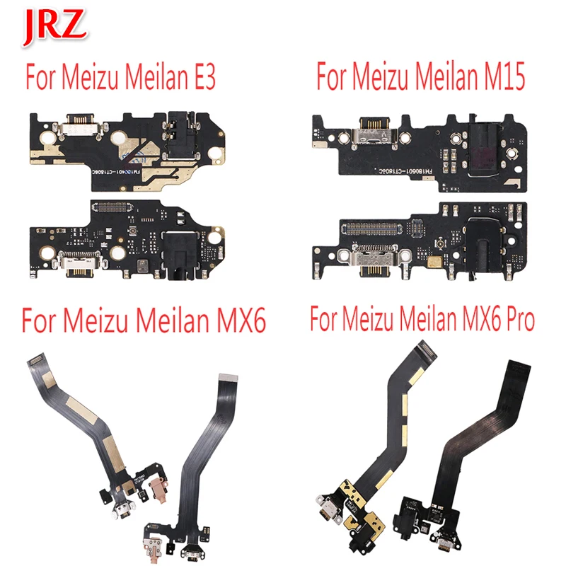JRZ для Meizu Meilan MX6 Pro USB порт зарядное устройство док разъем гибкий кабель E3 M15 плата с