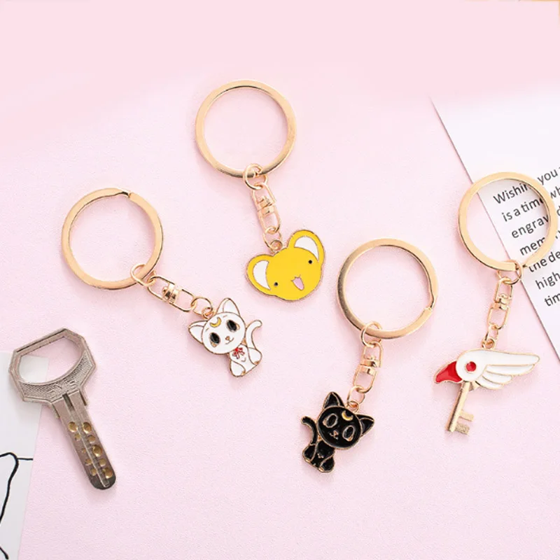 Cat Cartoon High Quality Unique Key Chain 10 Models 1PC Beautiful Women Men Graceful 2020 New Arrival Allergy Free Party Gifts | Украшения