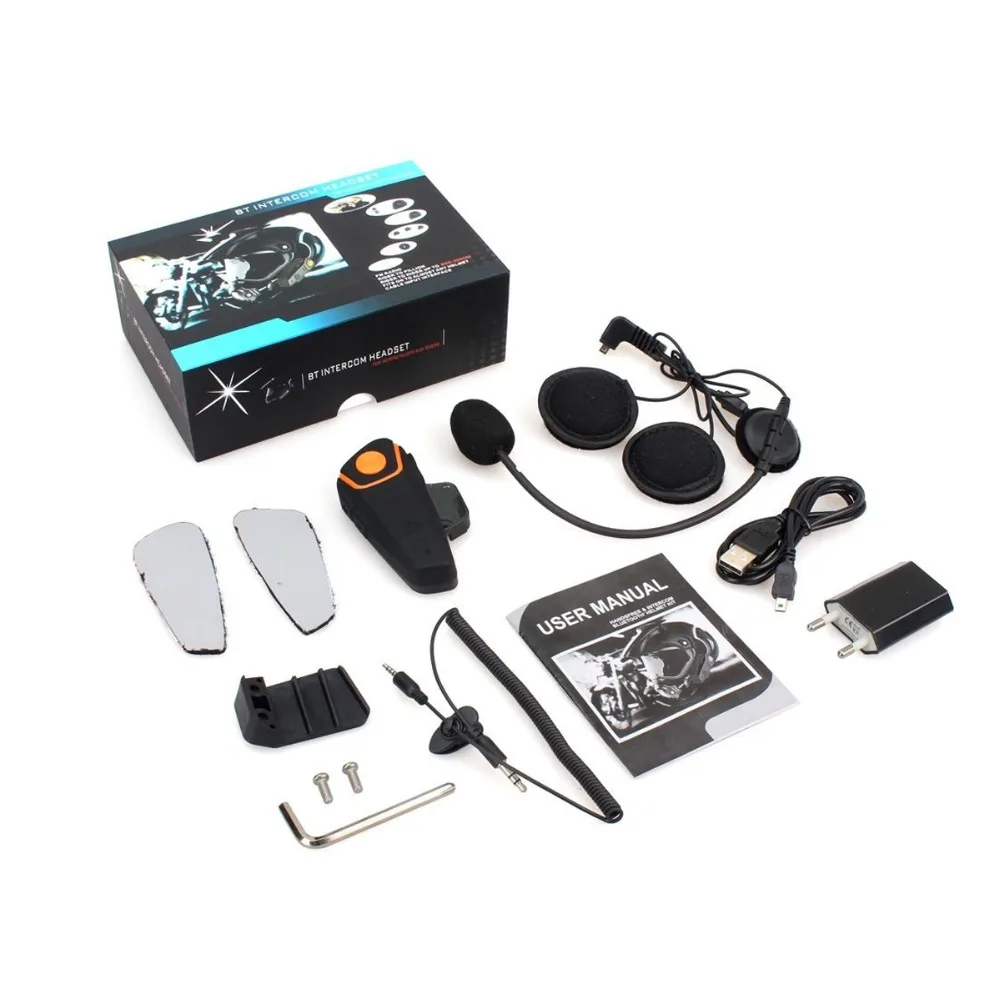 Оригинальный 2 шт. BT S2 Pro мотоциклетный шлем домофон мотоцикл беспроводной bluetooth