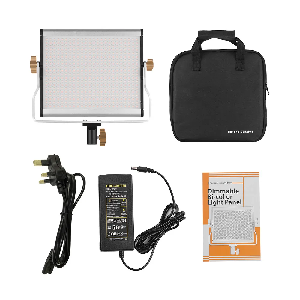 Andoer 3200 5600K 29W 480 LED Beads CRI95 + Портативная панель для видеосъемки|Фотографическое