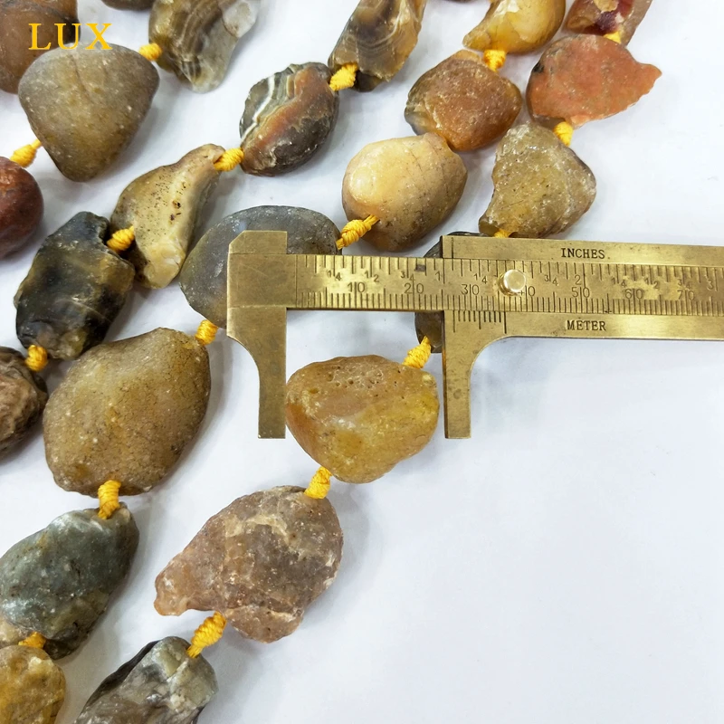 Сырой неполированный натуральный ambers исцеляющий коричневый зернистый бисер 15 5