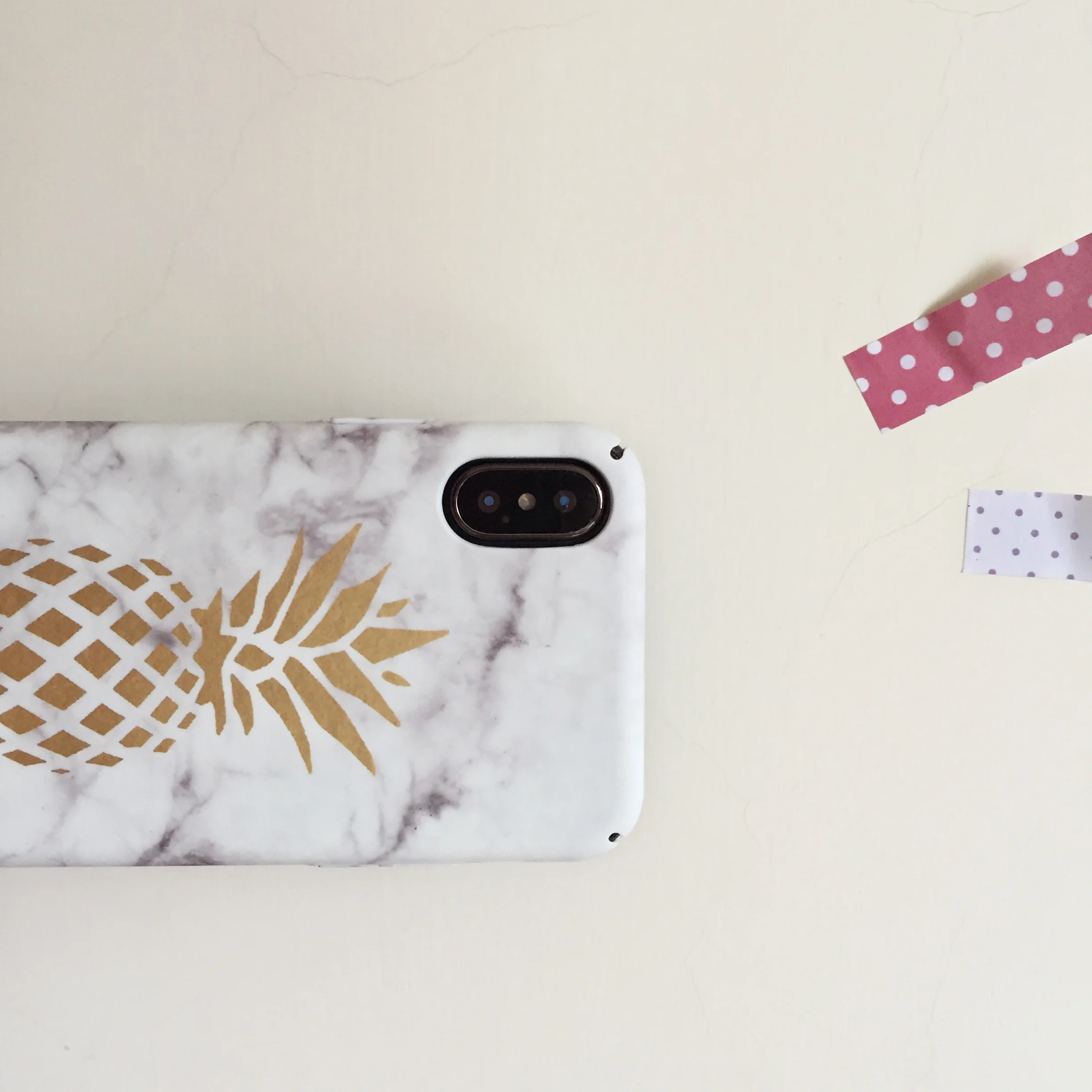 Для iPhone х персик apple pine милый мультфильм чехол для 7 8 плюс ПК Футляр 6 6S Plus |