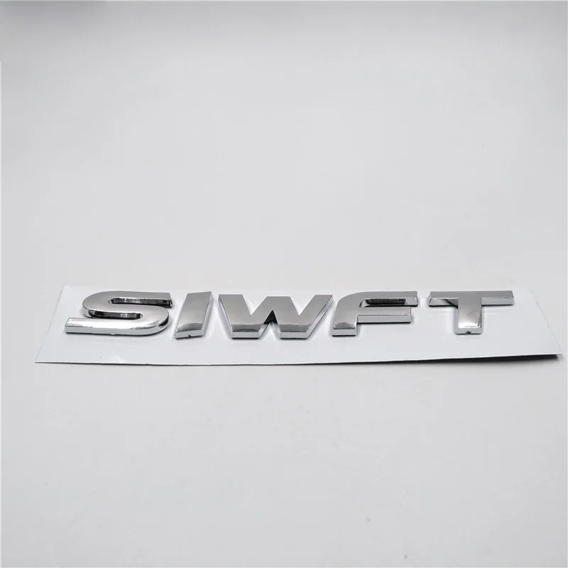 Эмблема багажника автомобиля хромированные буквы новинка для Suzuki Swift 3D логотип