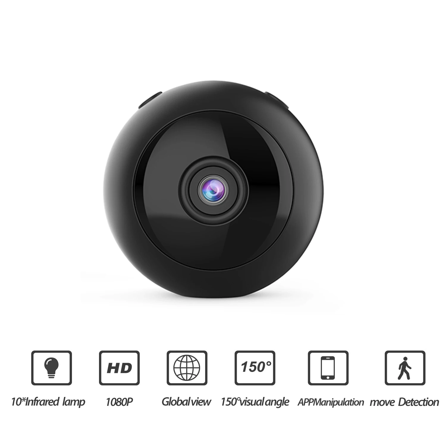W8 Mini Wifi Camera Hd 1080p Magnet Bracket 150 Degree Wide Angle Night-Vision Motion Detection Audio Recorder Dv Dvr Ip Camer |