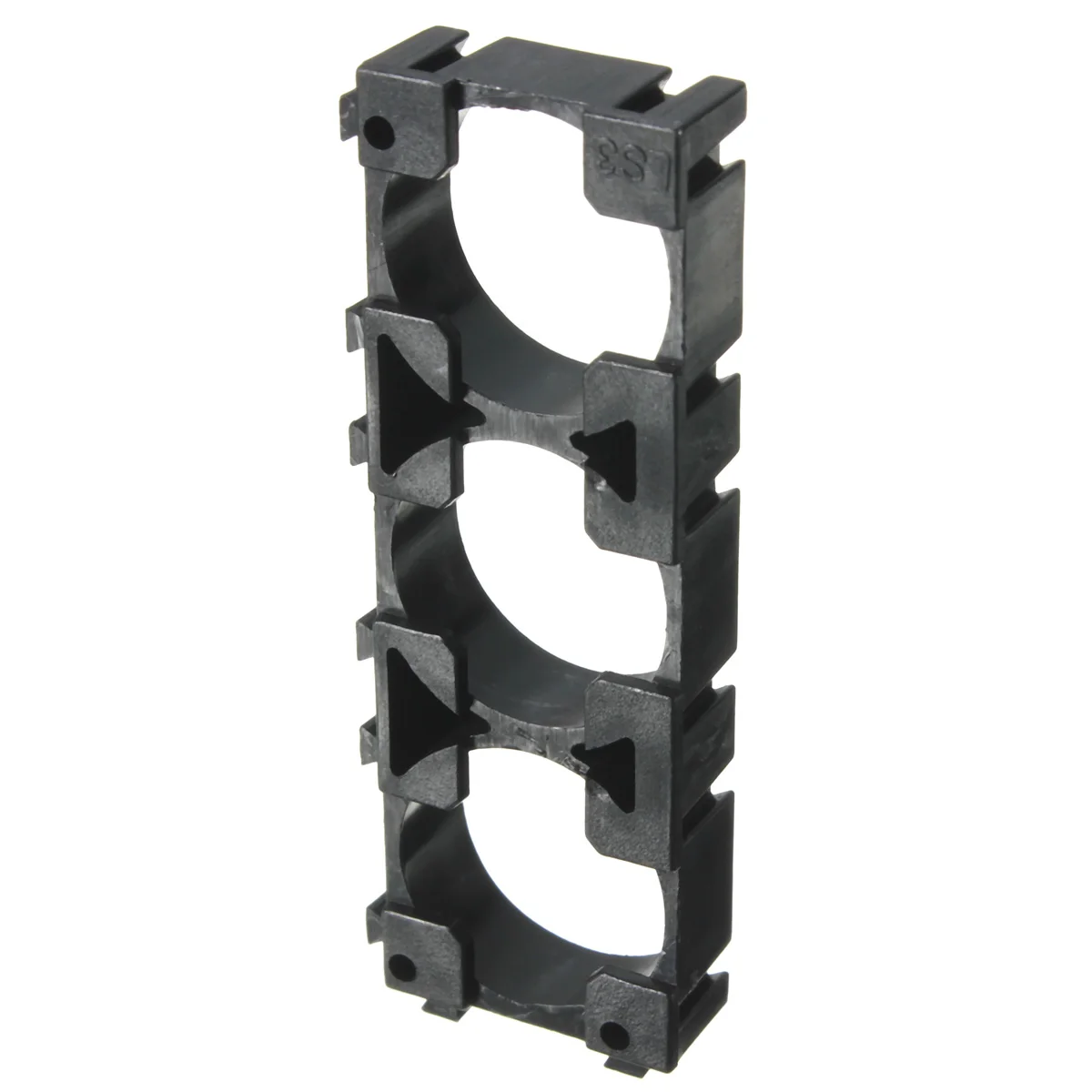 CLAITE черный пластик 3x18650 батарея коробка для хранения Чехол излучающий корпус ABS