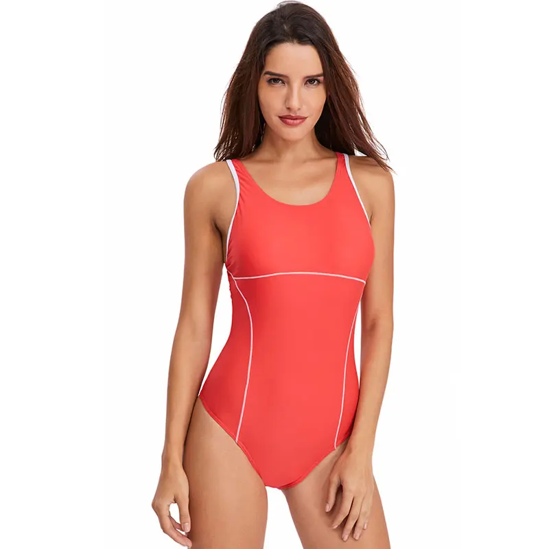 Женский профессиональный спортивный слитный купальник Racerback спортивные