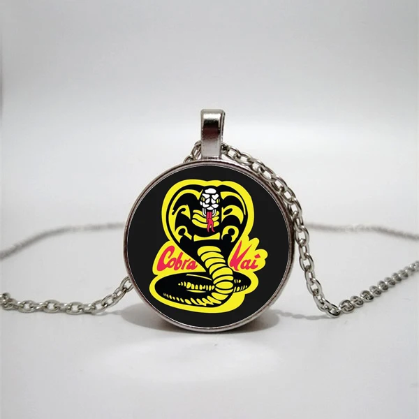 Стеклянное ожерелье Cobra Kai ручной работы частное с фото самодельные Украшения