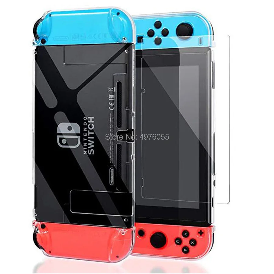Для Nintendo Switch NS Console Crystal Hard Case Shell пленка из закаленного стекла и аналоговая Крышка